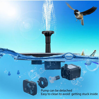 Floating Solar Fountain Pump with Multiple Spray Heads for Ponds and Pools