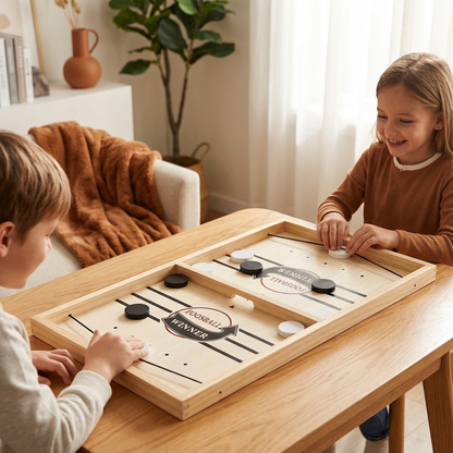 Catapult Chess Board Game with Wooden Construction and Launch Mechanism