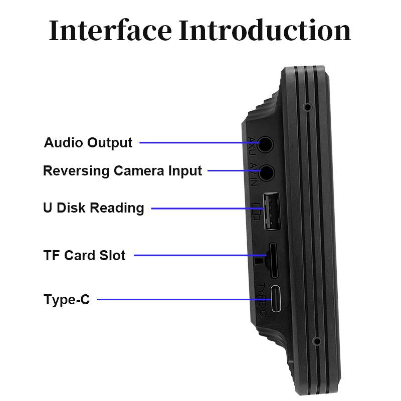 Touch Screen Car Stereo with Wireless Phone Pairing and Backup Camera, Voice Control