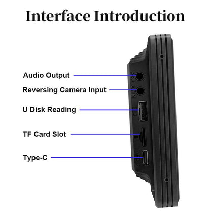 Touch Screen Car Stereo with Wireless Phone Pairing and Backup Camera, Voice Control