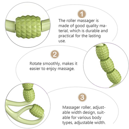 Leg Compression Wrap with 12 Massage Points and Adjustable Fit for Calves and Thighs