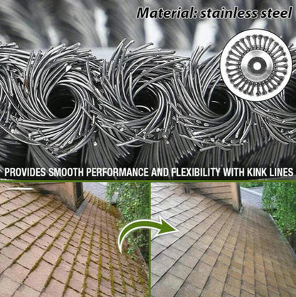 Carbon Steel Weed Brush Head with 360 Degree Cutting and Universal Trimmer Fit