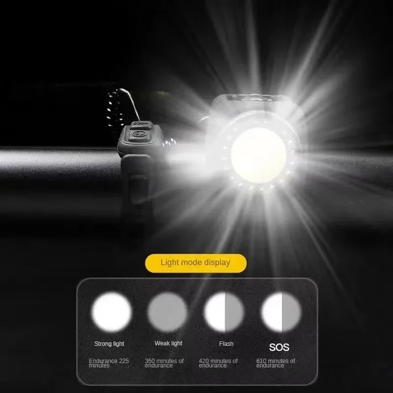 Bike Horn and Light with 110dB Alert Tones and Four Lighting Modes