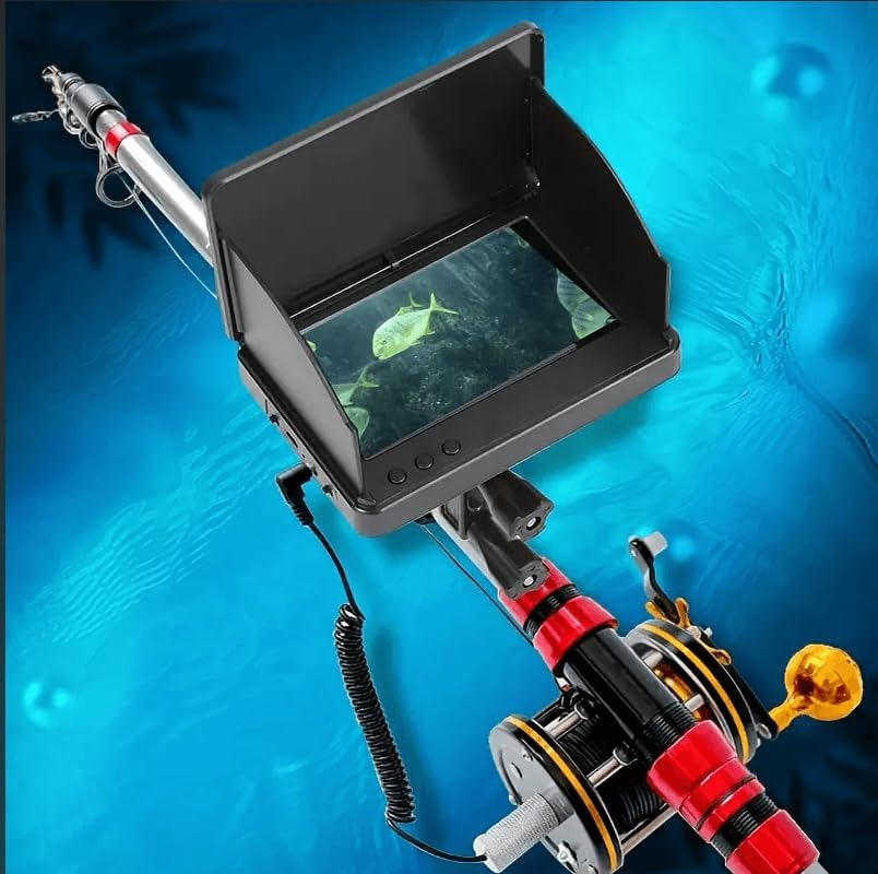 Underwater Fishing Camera with 4.3 inch LCD Monitor and Night Vision, 98ft Cable