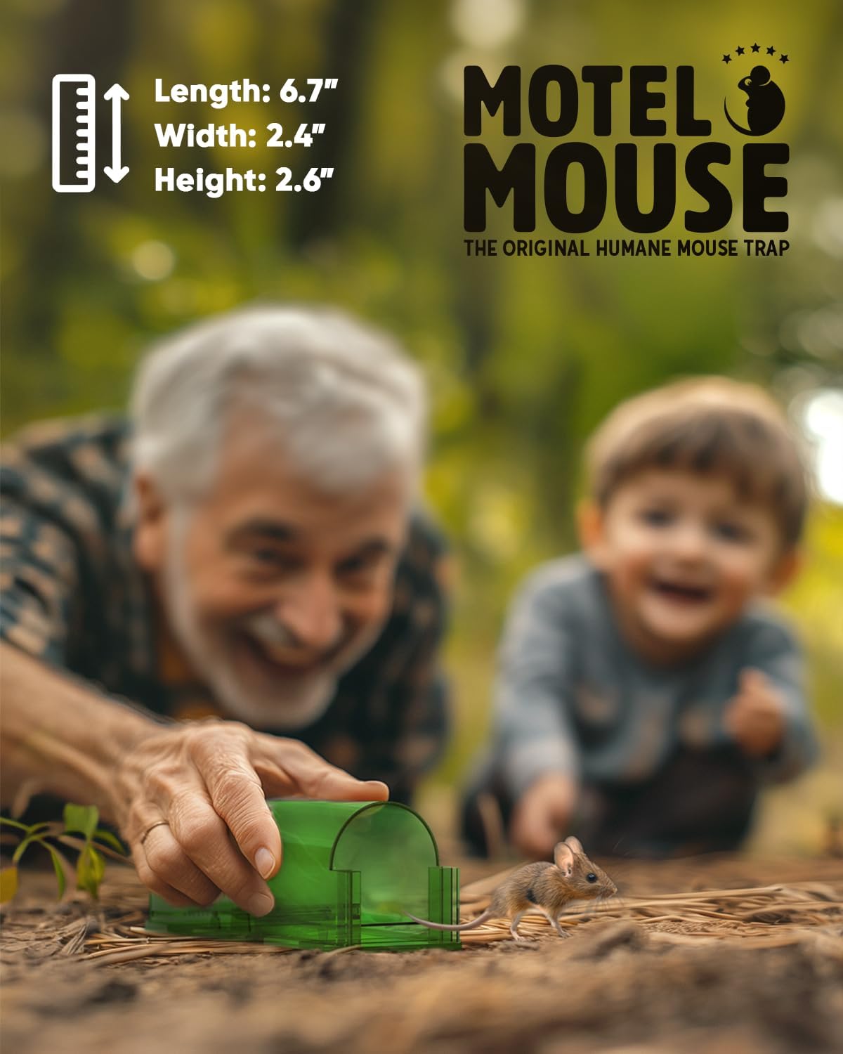 Humane Live Mouse Trap Set with Clear Monitoring Window and No-Touch Release, 4-Pack All Vera Mart