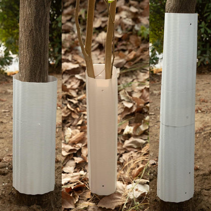 Tree Trunk Guard with Wraparound Shields and Snap Assembly, 6 Pack