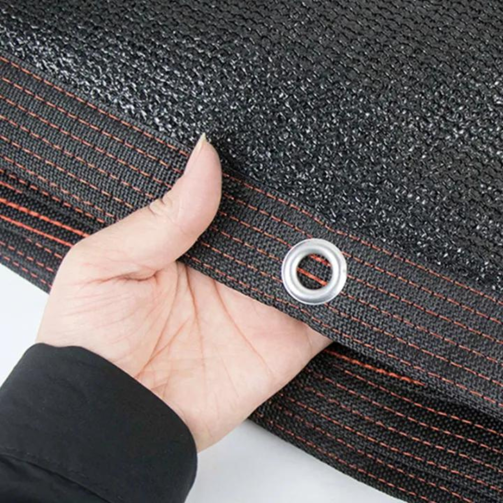 UV Block Mesh Shade Sail with Metal Grommets and Water Repellent Surface