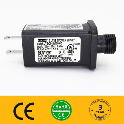 Outdoor Display Power Adapter with Weather Sealed Housing and 1.5A DC Output