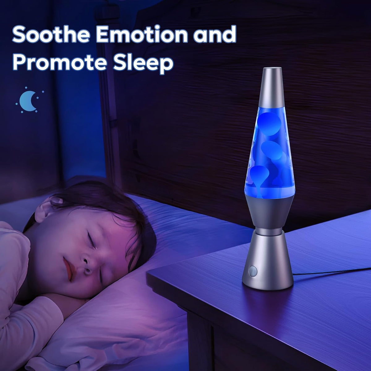LED Lava Lamp with 17 Color Options and Wireless Remote Control