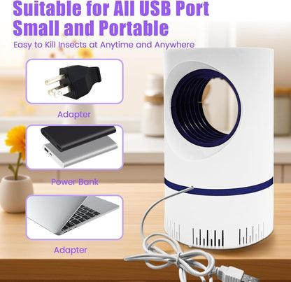 Mosquito and Fly Trap with UV LED Light and Vortex Fan System