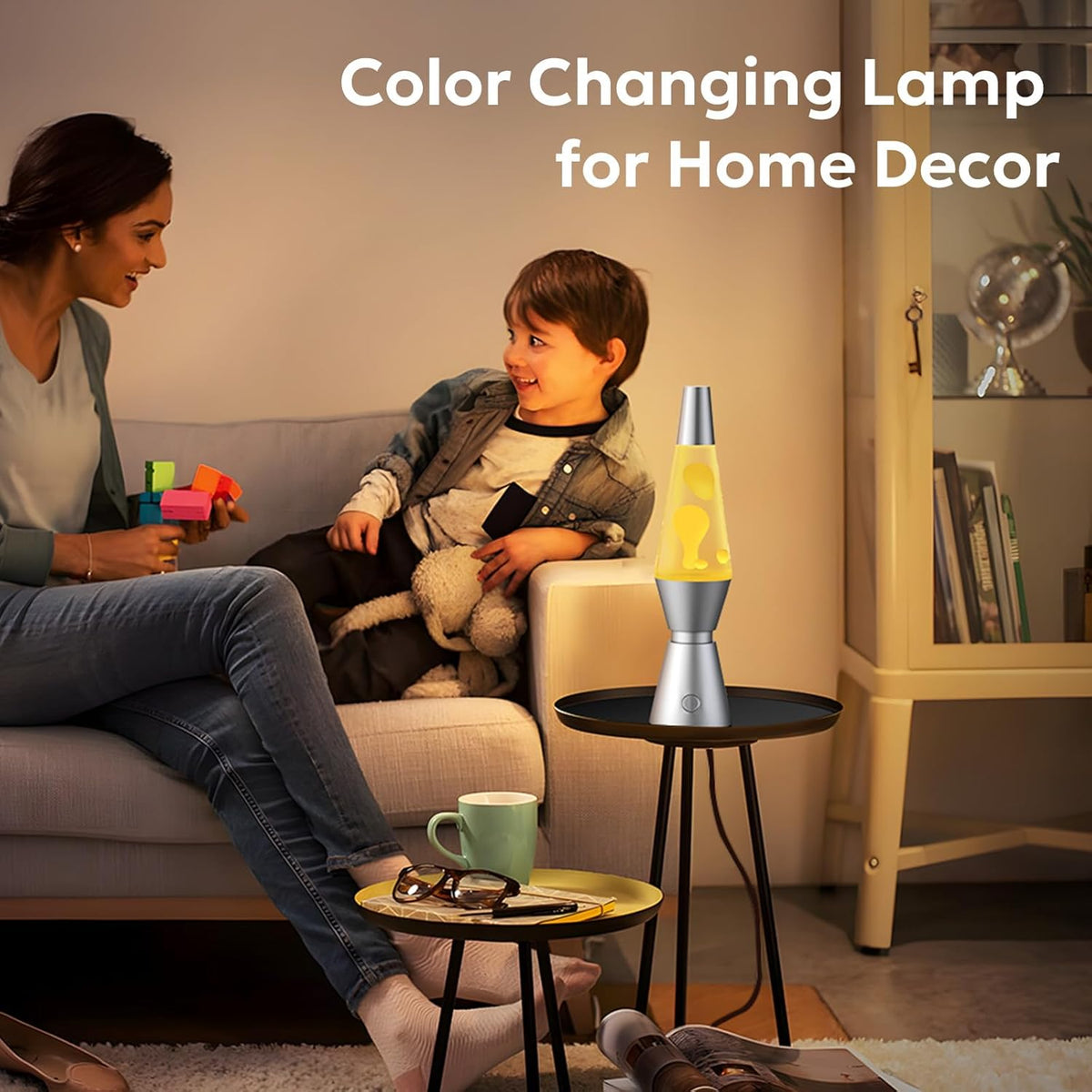 LED Lava Lamp with 17 Color Options and Wireless Remote Control