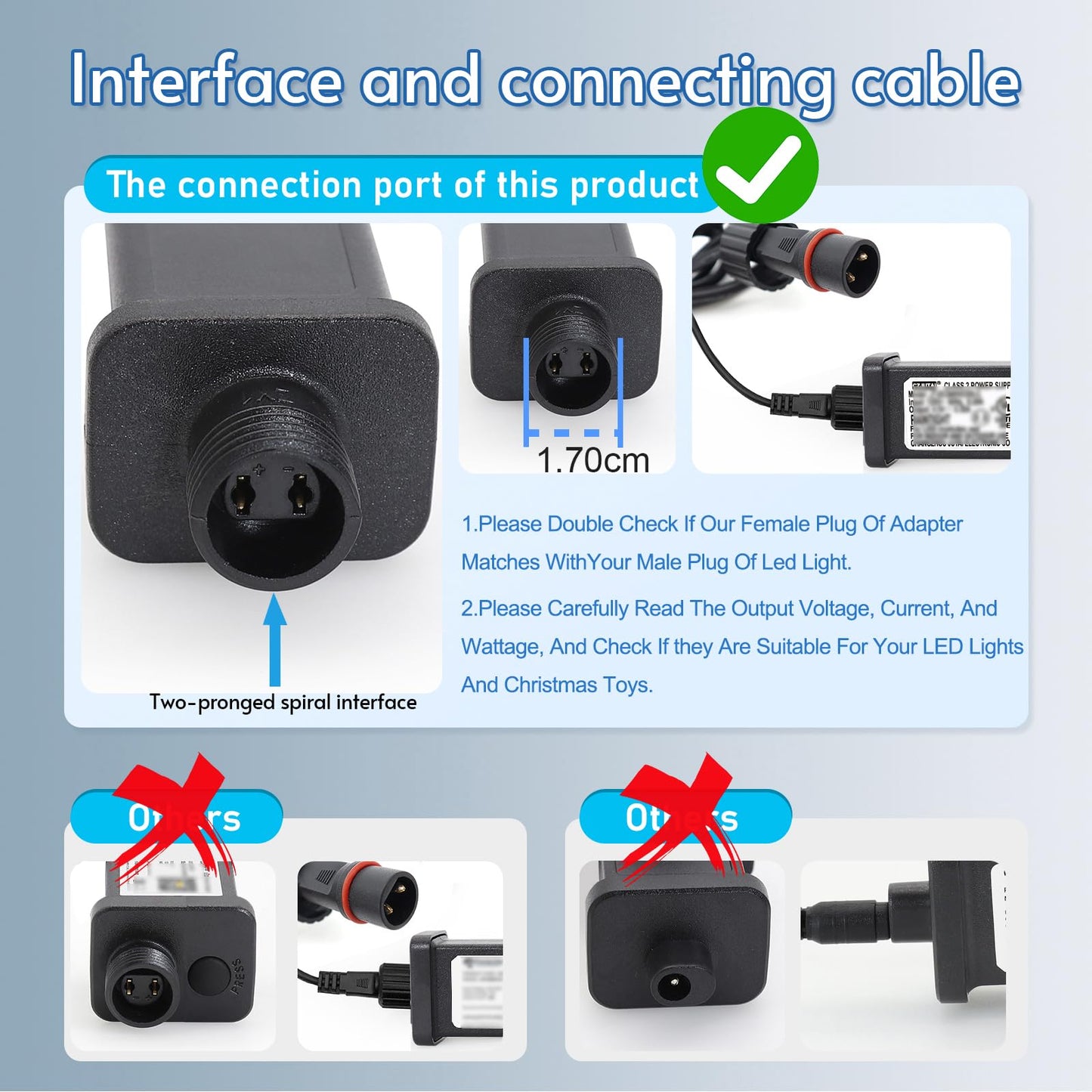Outdoor Display Power Adapter with Weather Sealed Housing and 1.5A DC Output