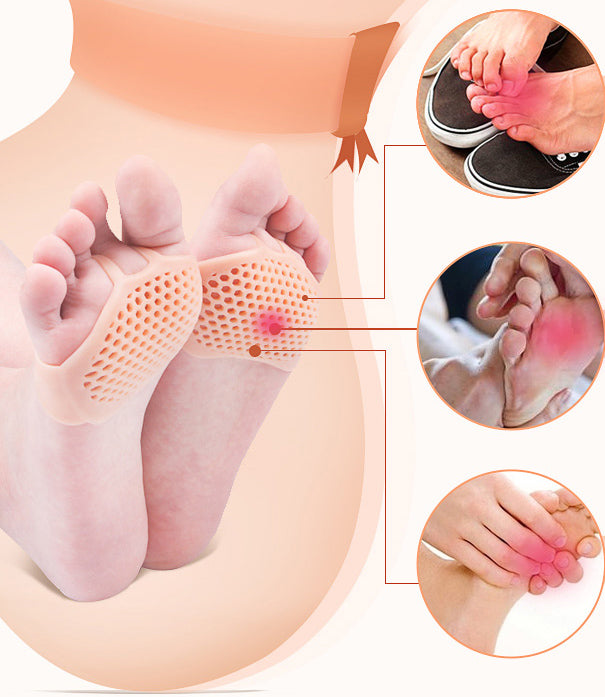 Metatarsal Gel Pads with Adhesive Backing and Ventilated Surface, Set of 2