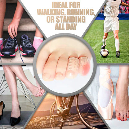 Silicone Toe Protectors with Friction Reducing Cushioning, Medical Grade and Latex Free All Vera Mart
