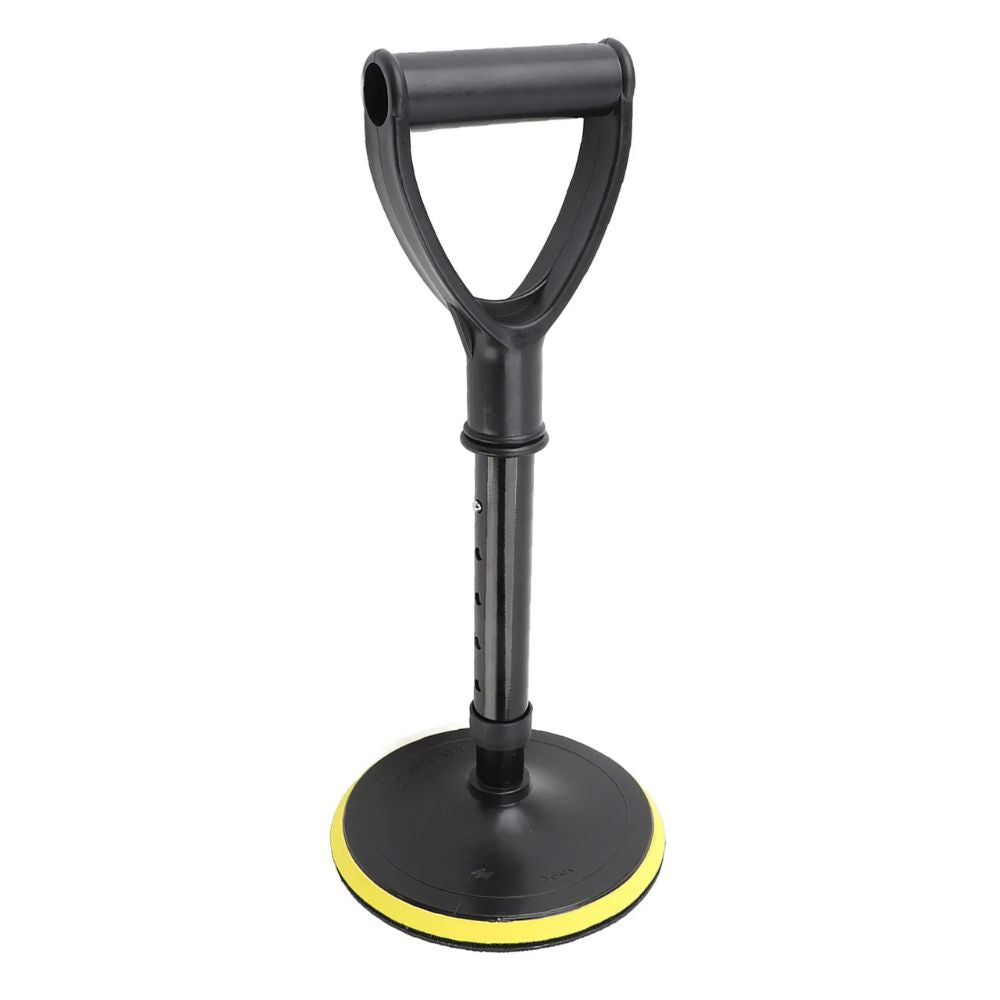 Adjustable Standing Support Handle with Molded Grip and Non-Slip Rubber Feet