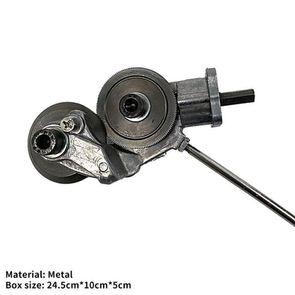 Metal Sheet Cutter Drill Attachment with Safety Guard and Ergonomic Grip