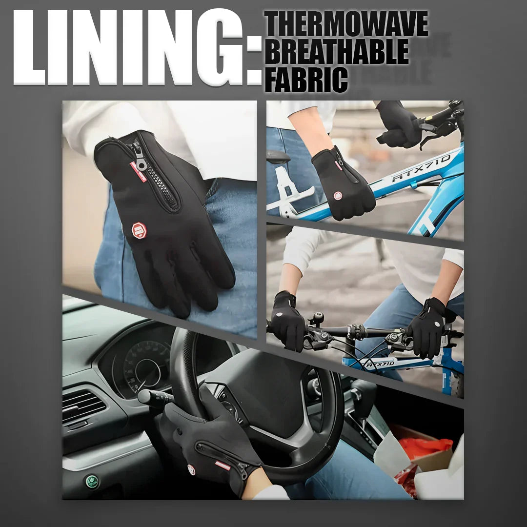 Winter Gloves with Touchscreen Fingertips and Textured Grip for Cold Weather Protection