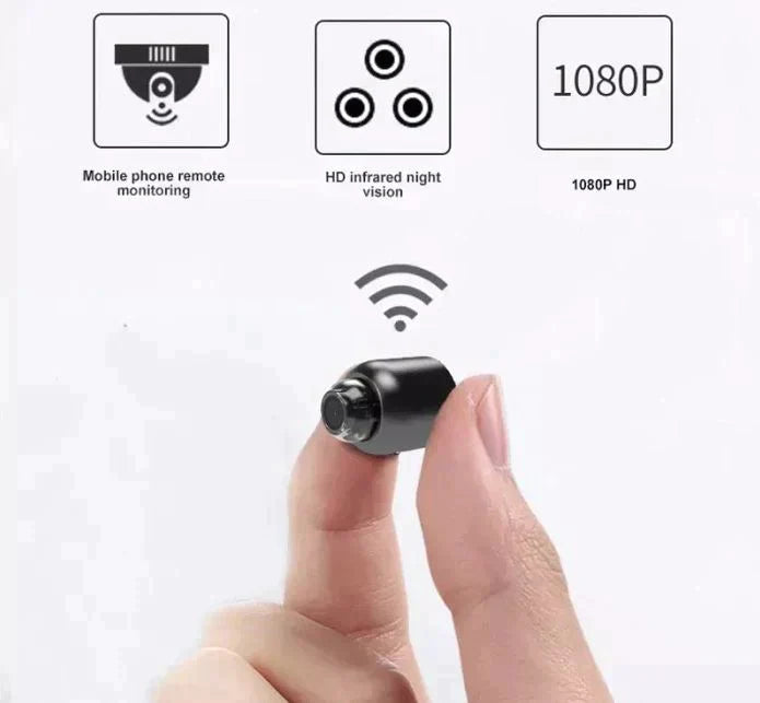 Wireless HD Security Camera with Night Vision and Motion Alerts, Compact Design