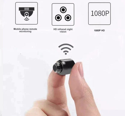 Wireless HD Security Camera with Night Vision and Motion Alerts, Compact Design
