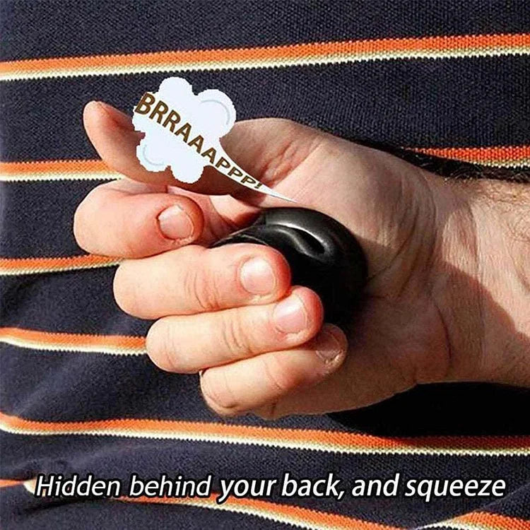 Squeeze Prank Toy with Air Compression Sound Effects and Rubber Construction