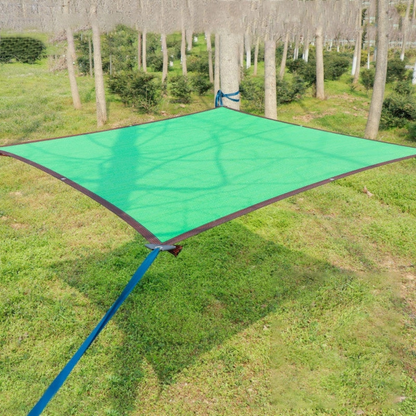 UV Block Mesh Shade Sail with Metal Grommets and Water Repellent Surface
