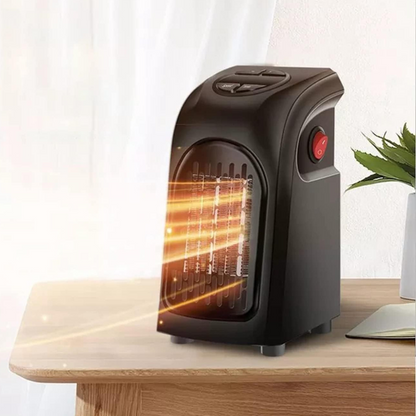 Wall Mount Ceramic Heater with Dual Fan Speed and 12-Hour Timer