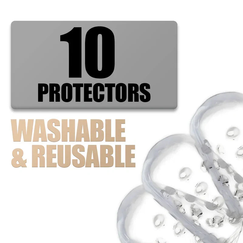 Silicone Toe Protectors with Friction Reducing Cushioning, Medical Grade and Latex Free All Vera Mart
