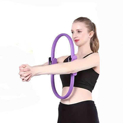 Resistance Ring with Fiberglass Core and Foam Handles for Pilates