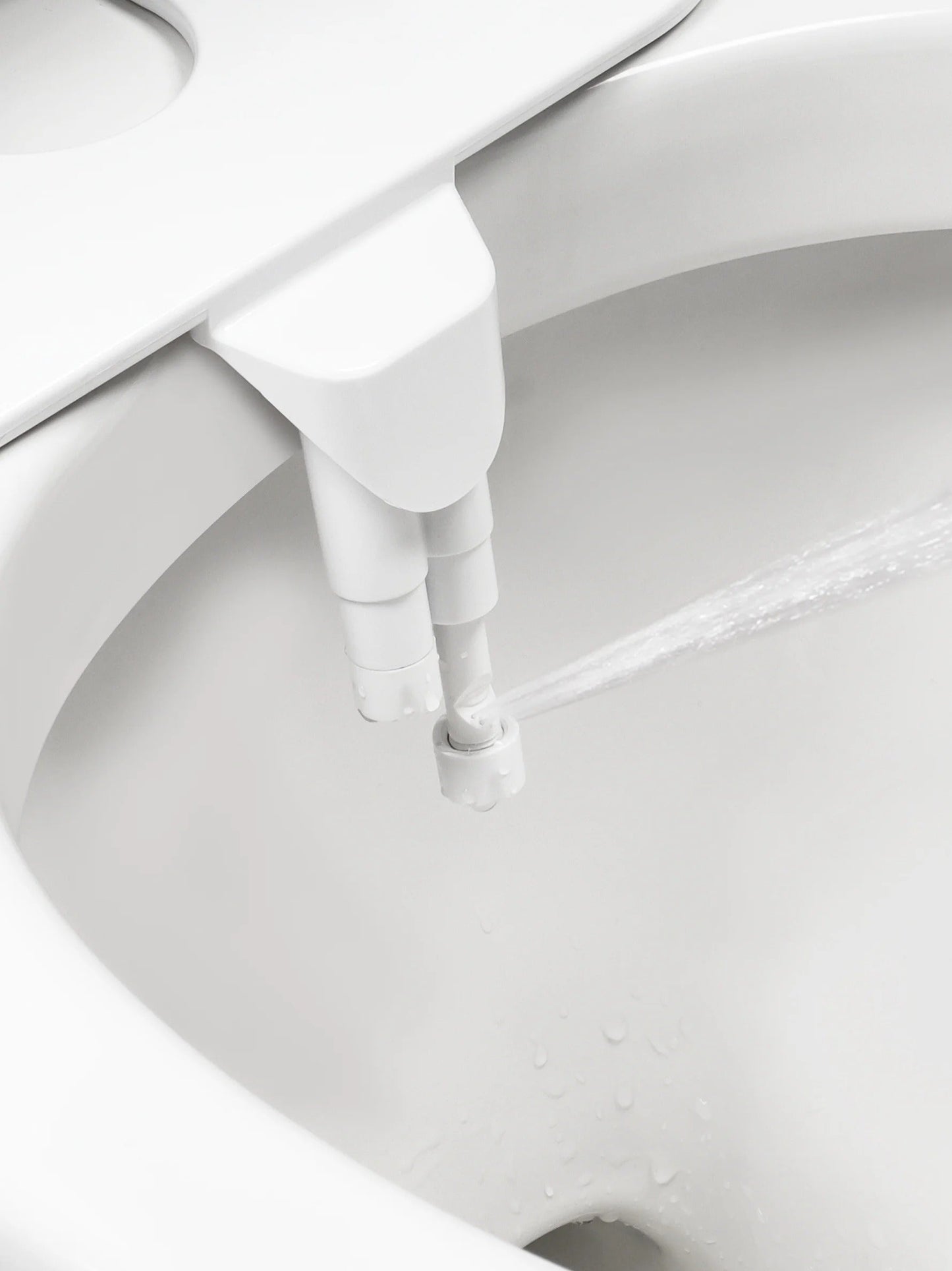 Bidet Attachment with Dual Nozzle Spray and Adjustable Water Pressure, Self-Cleaning
