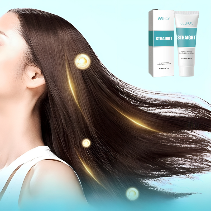 Keratin Hair Straightening Cream with Glycerin and Collagen, 60ml