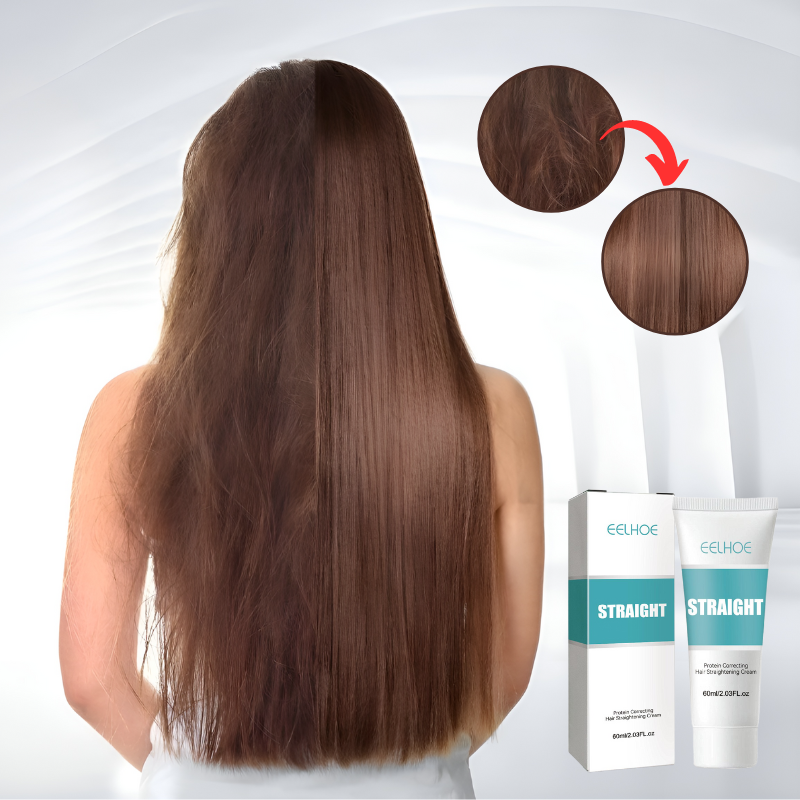 Keratin Hair Straightening Cream with Glycerin and Collagen, 60ml