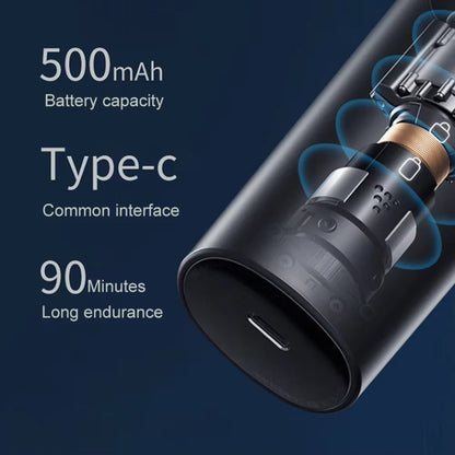 Rechargeable Nose and Ear Hair Trimmer with Spinning Blades and Water Resistant Design