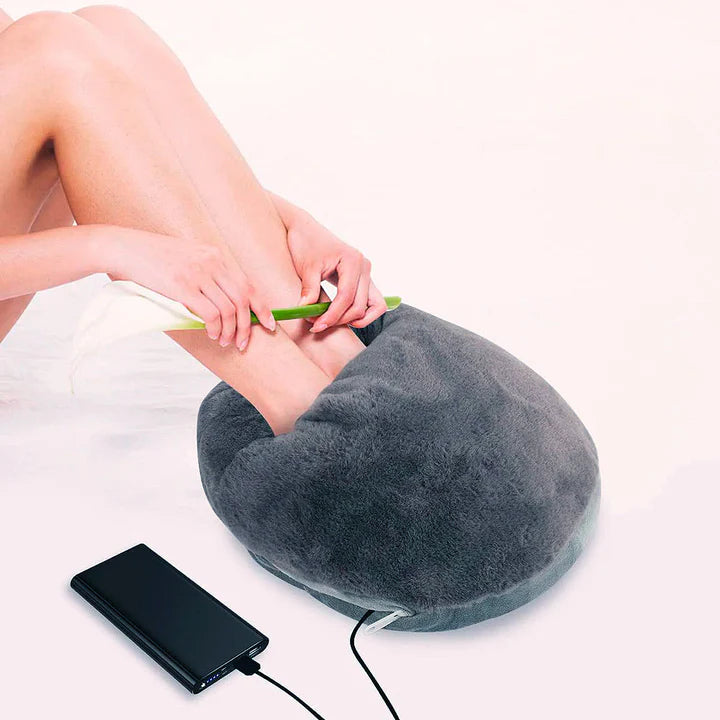 Foot Warmer with Adjustable Heat Dial and Machine Washable Liner