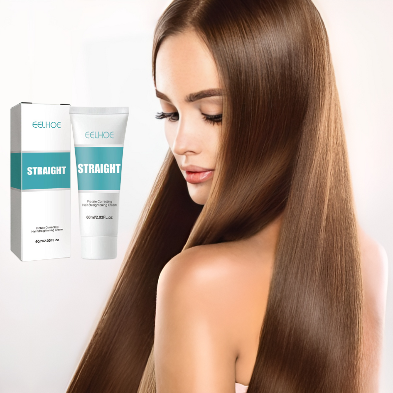 Keratin Hair Straightening Cream with Glycerin and Collagen, 60ml