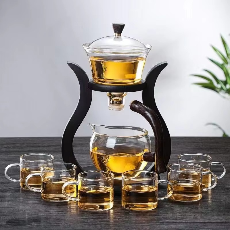 Magnetic Glass Drip Pot with Tea Infuser and Automatic Brew Activation, 20oz