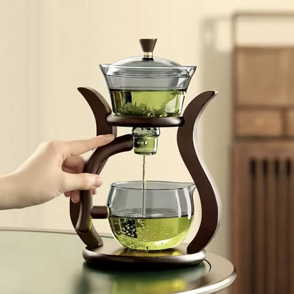 Magnetic Glass Drip Pot with Tea Infuser and Automatic Brew Activation, 20oz