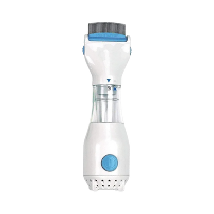 Battery Powered Lice Comb with Rounded Teeth and Removable Filter
