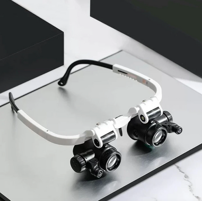Magnifying Glasses with Dual LED Lights and Four Interchangeable Lenses