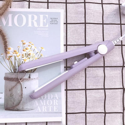 Mini Hair Straightener with Ceramic Floating Plates and 30 Second Heat Up