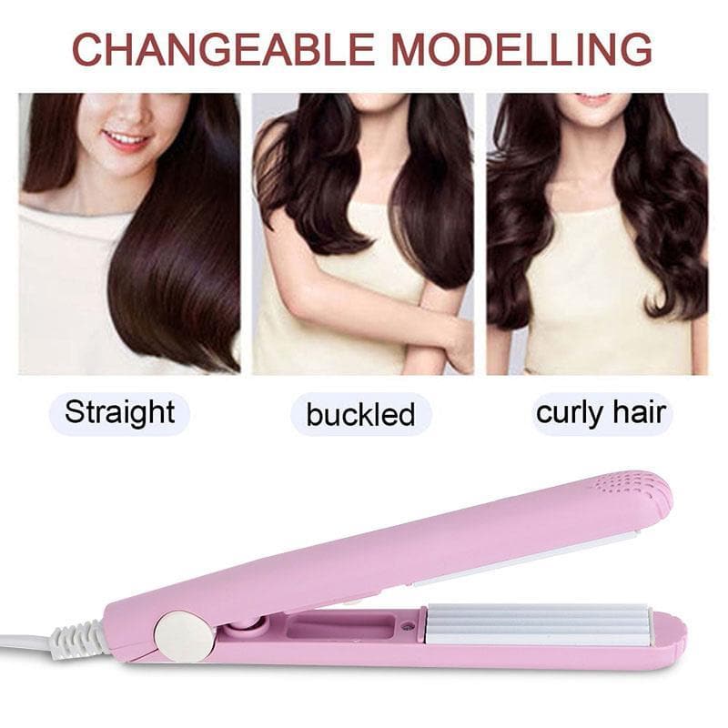 Mini Hair Straightener with Ceramic Floating Plates and 30 Second Heat Up