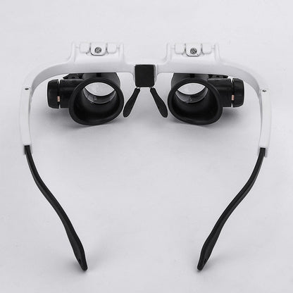 Magnifying Glasses with Dual LED Lights and Four Interchangeable Lenses