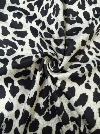 Casual Knit Leopard Print Pants - Jenny