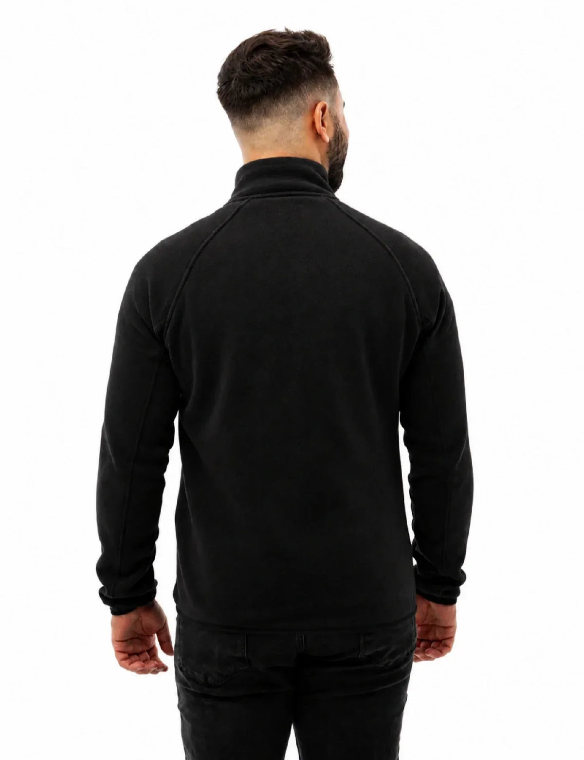 Mens Heated Fleece Jacket with Five Carbon Fiber Zones and Three Heat Levels for Outdoors
