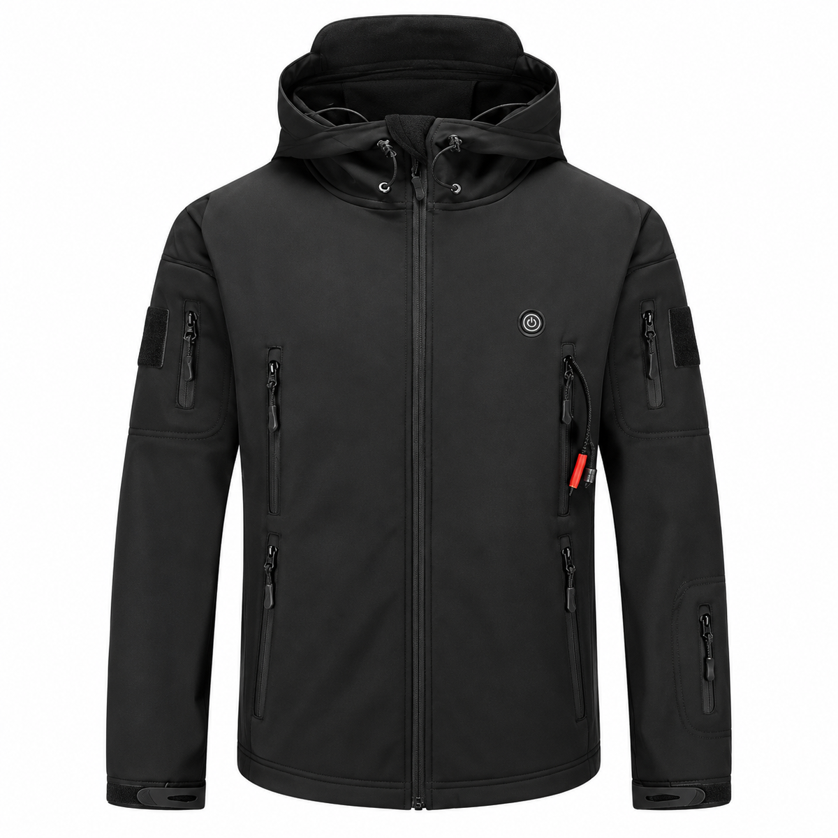 Heated Outdoor Jacket with 7 Zones and Camouflage Pattern, Power Bank Compatible