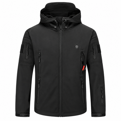 Heated Outdoor Jacket with 7 Zones and Camouflage Pattern, Power Bank Compatible
