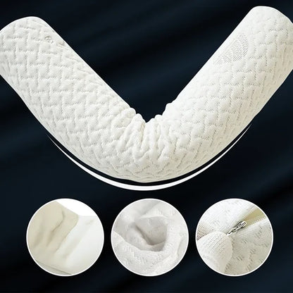 Memory Foam Neck Pillow with Removable Cotton Cover