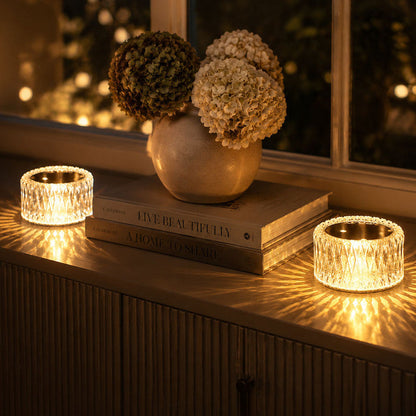 Crystal Diamond Shaped Rechargeable Mini Lamp with 3 Light Modes