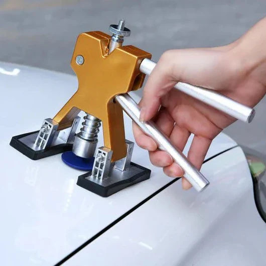 Adjustable Dent Puller with Silicone Base and Multiple Repair Tabs for Car Panels