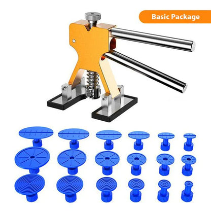 Adjustable Dent Puller with Silicone Base and Multiple Repair Tabs for Car Panels