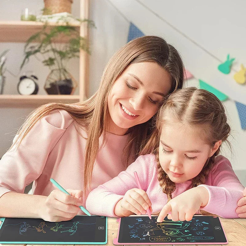 LCD Drawing Tablet with Pressure Sensitive Stylus and Multi-Color Display for Kids